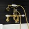 Kingston Brass AE53T7 7-Inch Adjustable Wall Mount Tub Faucet with Hand Shower, Brushed Brass AE53T7 - alternate 4